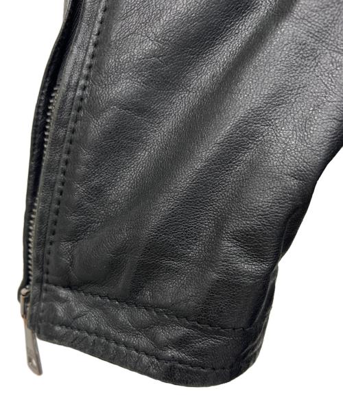 DOLCE & GABBANA（ドルチェ＆ガッバーナ）DOLCE & GABBANA (ドルチェ＆ガッバーナ) レザーライダースジャケット ブラック サイズ:44の古着・服飾アイテム