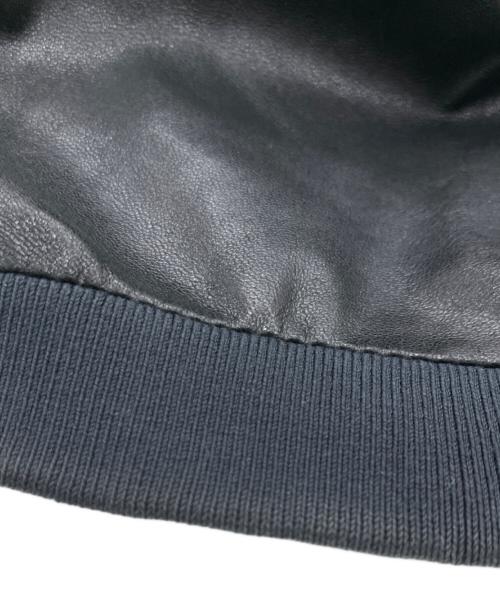 DOLCE & GABBANA（ドルチェ＆ガッバーナ）DOLCE & GABBANA (ドルチェ＆ガッバーナ) レザーライダースジャケット ブラック サイズ:44の古着・服飾アイテム