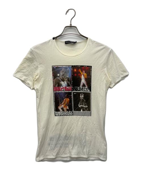 DOLCE & GABBANA（ドルチェ＆ガッバーナ）DOLCE & GABBANA (ドルチェ＆ガッバーナ) 半袖Tシャツ ホワイト サイズ:44の古着・服飾アイテム