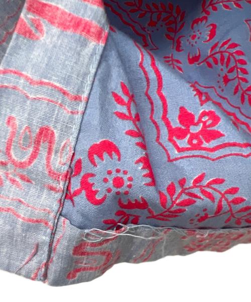 reyn spooner（レイン スプナー）reyn spooner (レイン スプナー) 半袖プルオーバーシャツ レッド×スカイブルー サイズ:Mの古着・服飾アイテム