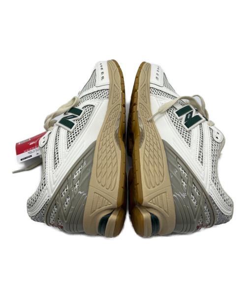 NEW BALANCE（ニューバランス）NEW BALANCE (ニューバランス) ローカットスニーカー ホワイト×グリーン サイズ:27.5の古着・服飾アイテム