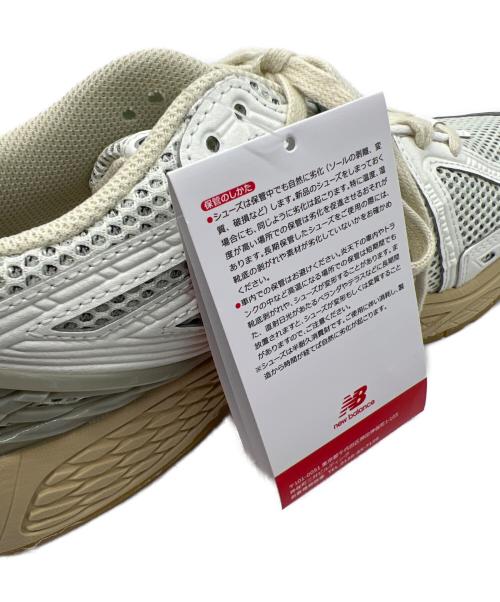 NEW BALANCE（ニューバランス）NEW BALANCE (ニューバランス) ローカットスニーカー ホワイト×グリーン サイズ:27.5の古着・服飾アイテム