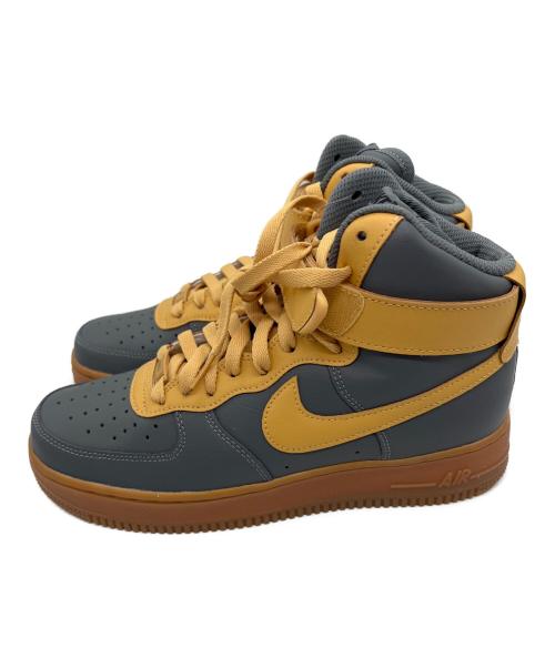 NIKE（ナイキ）NIKE (ナイキ) BY YOU AIR FORCE 1 HIGH グレー×イエロー サイズ:25.5の古着・服飾アイテム