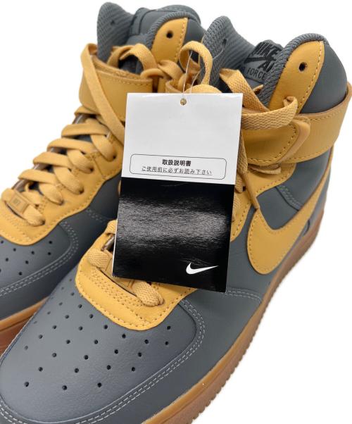 NIKE（ナイキ）NIKE (ナイキ) BY YOU AIR FORCE 1 HIGH グレー×イエロー サイズ:25.5の古着・服飾アイテム