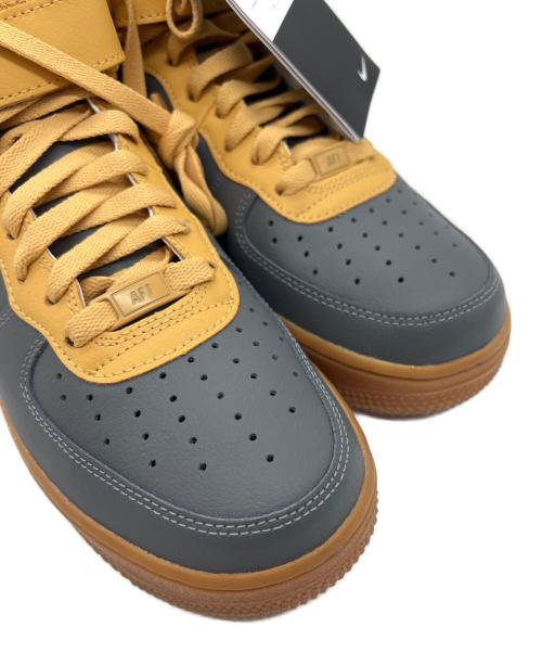NIKE（ナイキ）NIKE (ナイキ) BY YOU AIR FORCE 1 HIGH グレー×イエロー サイズ:25.5の古着・服飾アイテム
