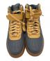 中古・古着 NIKE (ナイキ) BY YOU AIR FORCE 1 HIGH グレー×イエロー サイズ:25.5：9000円