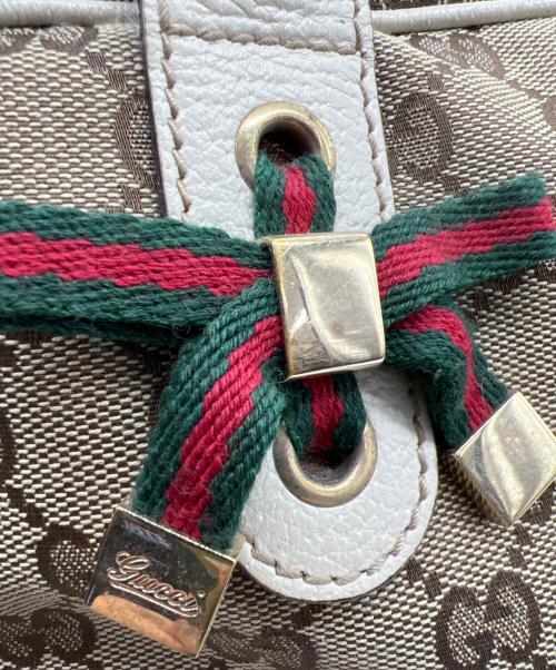 GUCCI（グッチ）GUCCI (グッチ) ハンドバッグ GG プリンシー ベージュの古着・服飾アイテム