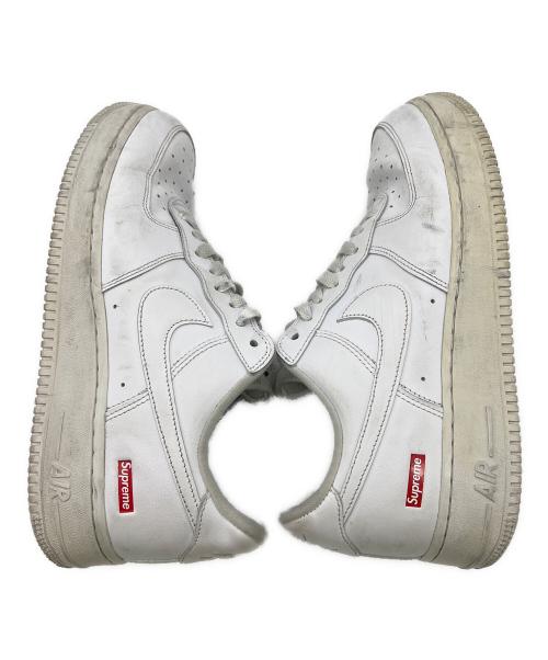 NIKE（ナイキ）NIKE (ナイキ) SUPREME (シュプリーム) ローカットスニーカー ホワイト サイズ:27.5の古着・服飾アイテム