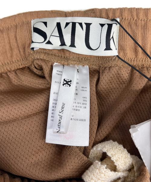 SATUR（セター）SATUR (セター) トラックパンツ ブラウン サイズ:Lの古着・服飾アイテム