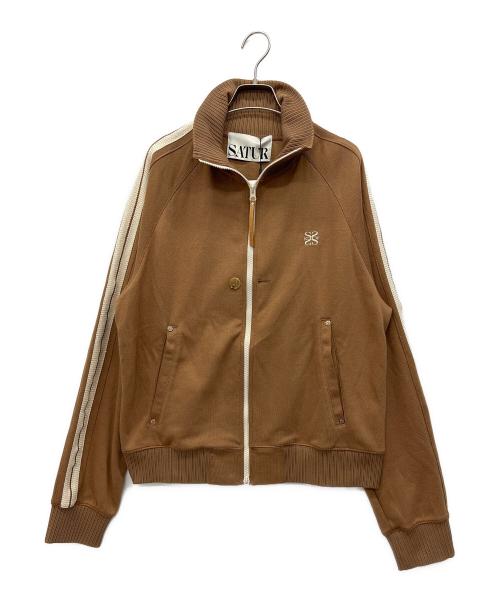 SATUR（セター）SATUR (セター) トラックジャケット ブラウン サイズ:XLの古着・服飾アイテム