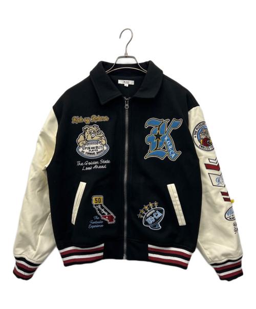 A.T.C（エーティーシ）A.T.C (エーティーシ) スタジャン ブラック×ホワイト サイズ:Mの古着・服飾アイテム