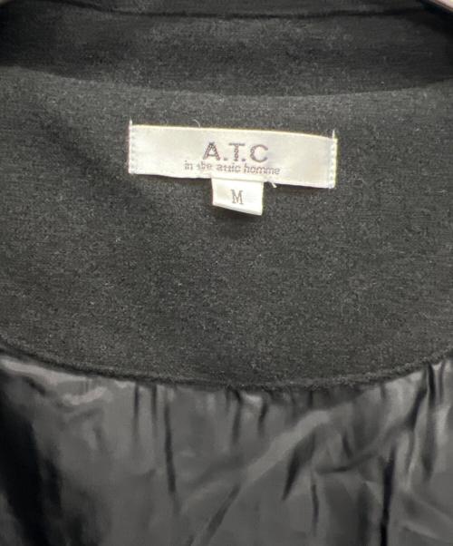 A.T.C（エーティーシ）A.T.C (エーティーシ) スタジャン ブラック×ホワイト サイズ:Mの古着・服飾アイテム