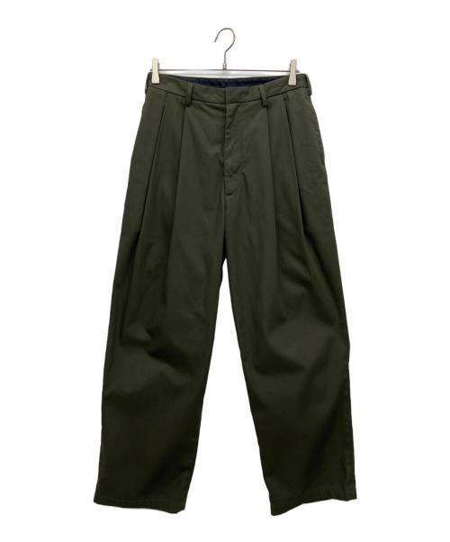 WILLY CHAVARRIA（ウィリーチャバリア）WILLY CHAVARRIA (ウィリーチャバリア) タックパンツ カーキ サイズ:38の古着・服飾アイテム