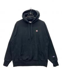 Champion REVERSE WEAVE（チャンピオン リバース ウィーブ）の古着「プルオーバーパーカー」｜ブラック
