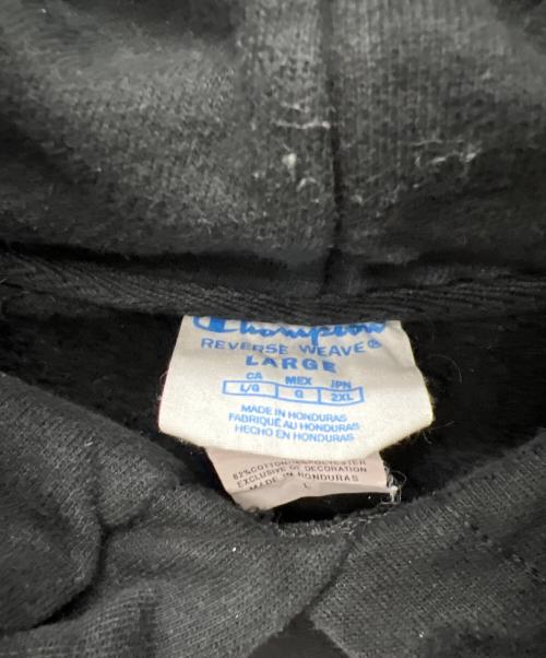 Champion REVERSE WEAVE（チャンピオン リバース ウィーブ）Champion REVERSE WEAVE (チャンピオン リバース ウィーブ) プルオーバーパーカー ブラック サイズ:Lの古着・服飾アイテム