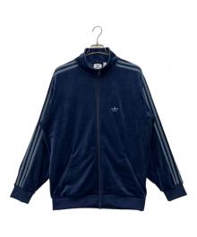 adidas（アディダス）の古着「ベロアトラックジャケット」｜ブルー