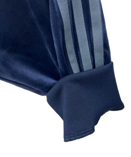 adidas（アディダス）adidas (アディダス) ベロアトラックジャケット ブルー サイズ:Lの古着・服飾アイテム