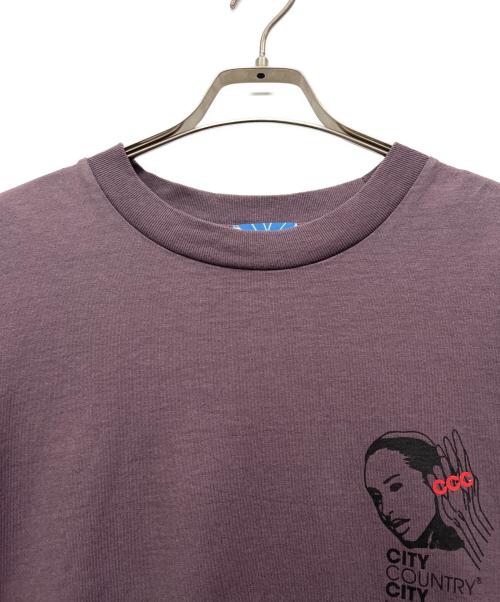 city country city（シティーカントリーシティー）city country city (シティーカントリーシティー) Tシャツ パープル サイズ:Lの古着・服飾アイテム