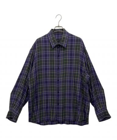 美品 ラッドミュージシャン 日本製 ボウカラーストール付 長袖シャツ ボルドー紫 中古・古着通販】LAD MUSICIAN (ラッドミュージシャン) 長袖シャツ