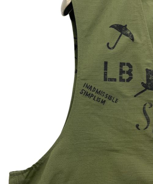 Engineered Garments（エンジニアド ガーメンツ）Engineered Garments (エンジニアド ガーメンツ) Fowl Vest - Graffiti Print Ripstop オリーブ サイズ:Mの古着・服飾アイテム