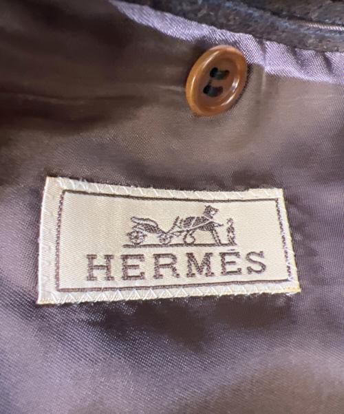 HERMES（エルメス）HERMES (エルメス) テーラードジャケット ブラウン サイズ:50の古着・服飾アイテム