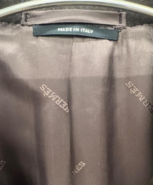 HERMES（エルメス）HERMES (エルメス) テーラードジャケット ブラウン サイズ:50の古着・服飾アイテム