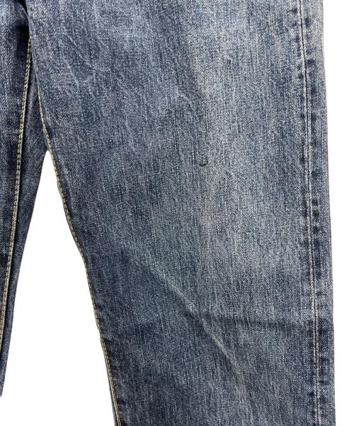 CUNE（キューン）CUNE (キューン) デニムパンツ インディゴ×グリーン サイズ:W28の古着・服飾アイテム