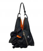 Risley×OUTDOOR PRODUCTSリズレー×アウトドア プロダクツ）の古着「トライアングルフリルバッグ」｜ブラック