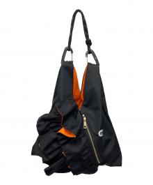 Risley×OUTDOOR PRODUCTS（リズレー×アウトドア プロダクツ）の古着「トライアングルフリルバッグ」｜ブラック