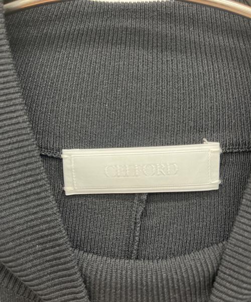 CELFORD（セルフォード）CELFORD (セルフォード) ニットワンピース ブラック サイズ:36の古着・服飾アイテム