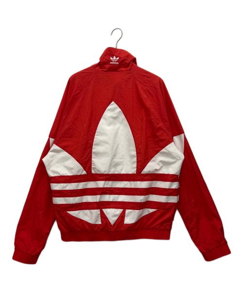 adidas Originals（アディダスオリジナル）adidas Originals (アディダスオリジナル) ビッグ トレフォイル トラック トップ レッドの古着・服飾アイテム