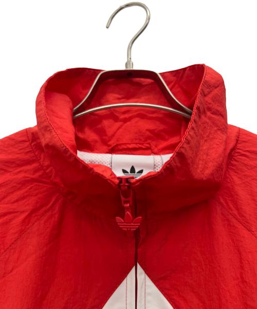 adidas Originals（アディダスオリジナル）adidas Originals (アディダスオリジナル) ビッグ トレフォイル トラック トップ レッドの古着・服飾アイテム