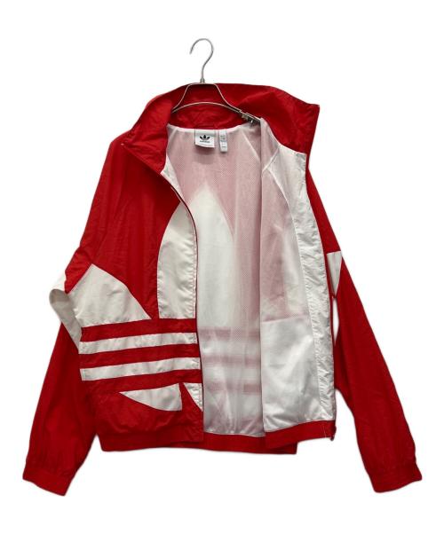 adidas Originals（アディダスオリジナル）adidas Originals (アディダスオリジナル) ビッグ トレフォイル トラック トップ レッドの古着・服飾アイテム
