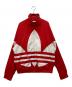 adidas Originals（アディダスオリジナル）の古着「ビッグ トレフォイル トラック トップ」｜レッド
