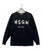 MSGMエムエスジーエム）の古着「長袖Tシャツ」｜ブラック