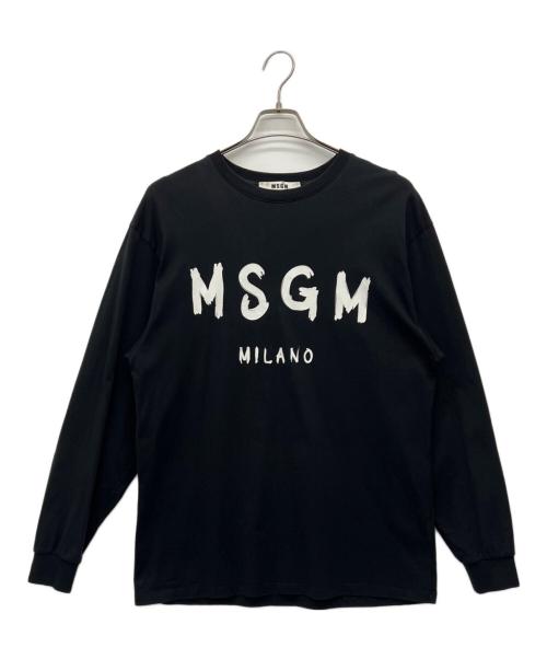 MSGM（エムエスジーエム）MSGM (エムエスジーエム) 長袖Tシャツ ブラック サイズ:Sの古着・服飾アイテム