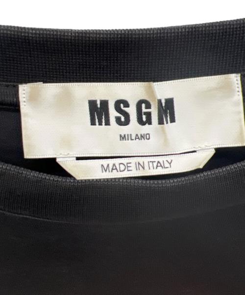 MSGM（エムエスジーエム）MSGM (エムエスジーエム) 長袖Tシャツ ブラック サイズ:Sの古着・服飾アイテム