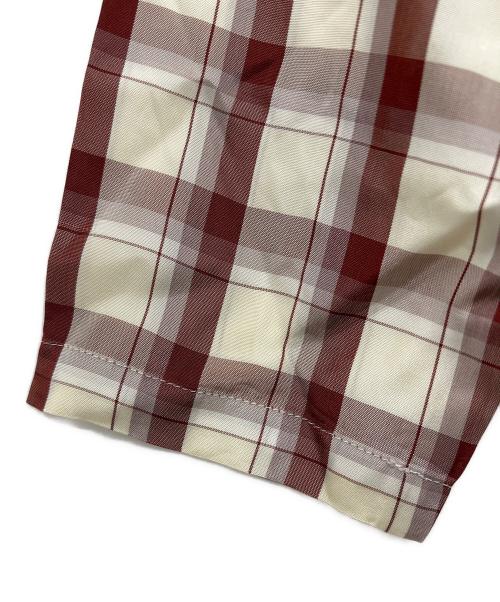 tricot COMME des GARCONS（トリココムデギャルソン）tricot COMME des GARCONS (トリココムデギャルソン) 長袖ブラウス ベージュ×レッド サイズ:不明の古着・服飾アイテム