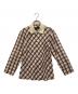 tricot COMME des GARCONS（トリココムデギャルソン）の古着「長袖ブラウス」｜ベージュ×レッド