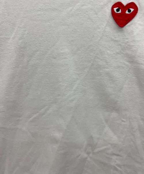 PLAY COMME des GARCONS（プレイコムデギャルソン）PLAY COMME des GARCONS (プレイコムデギャルソン) 半袖カットソー ホワイト サイズ:Mの古着・服飾アイテム