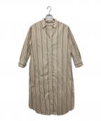 green label relaxingグリーンレーベルリラクシング）の古着「長袖ワンピース」｜ベージュ