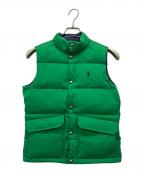 POLO RALPH LAURENポロ・ラルフローレン）の古着「リバーシブルダウンベスト」｜グリーン×ネイビー