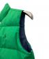 中古・古着 POLO RALPH LAUREN (ポロ・ラルフローレン) リバーシブルダウンベスト グリーン×ネイビー サイズ:M：5000円
