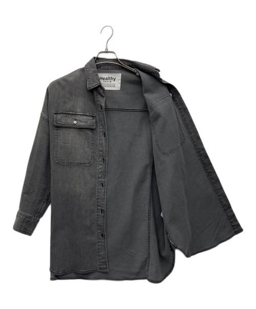HEALTHY（ヘルシー）HEALTHY (ヘルシー) Almondデニムシャツ グレーの古着・服飾アイテム