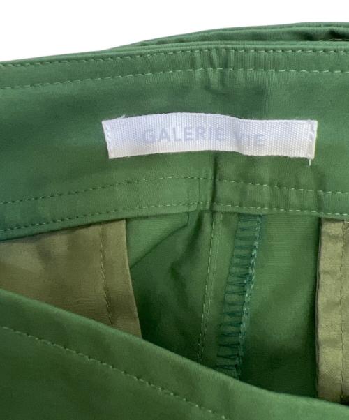 GALERIE VIE（ギャルリーヴィー）GALERIE VIE (ギャルリーヴィー) バウンシーウェザー ラップパンツ グリーン サイズ:32の古着・服飾アイテム
