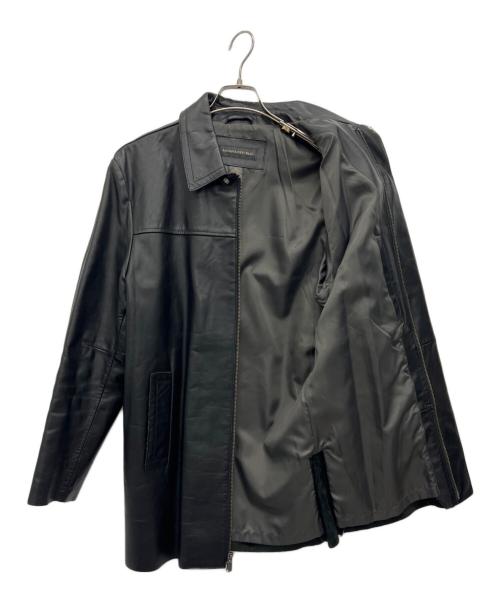 BANANA REPUBLIC（バナナリパブリック）BANANA REPUBLIC (バナナリパブリック) レザーカーコート ブラック サイズ:Sの古着・服飾アイテム