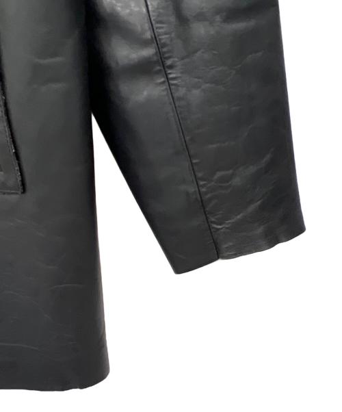 BANANA REPUBLIC（バナナリパブリック）BANANA REPUBLIC (バナナリパブリック) レザーカーコート ブラック サイズ:Sの古着・服飾アイテム