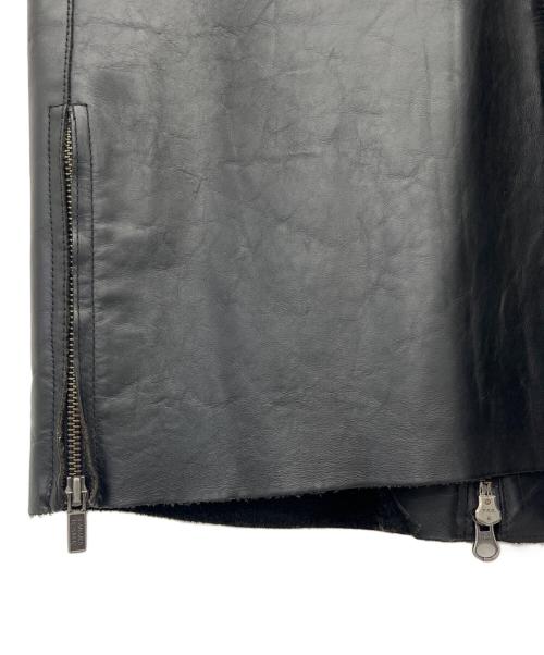 BANANA REPUBLIC（バナナリパブリック）BANANA REPUBLIC (バナナリパブリック) レザーカーコート ブラック サイズ:Sの古着・服飾アイテム