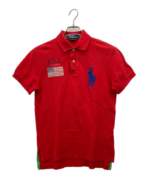 POLO RALPH LAUREN（ポロ・ラルフローレン）POLO RALPH LAUREN (ポロ・ラルフローレン) 半袖シャツ レッド サイズ:Sの古着・服飾アイテム