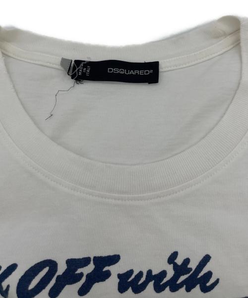 DSQUARED2（ディースクエアード）DSQUARED2 (ディースクエアード) 半袖Tシャツ ホワイト サイズ:Mの古着・服飾アイテム